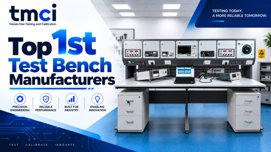Top 1st Test Bench Manufacturers in 2026 featuring TMCI Technology test bench solutions